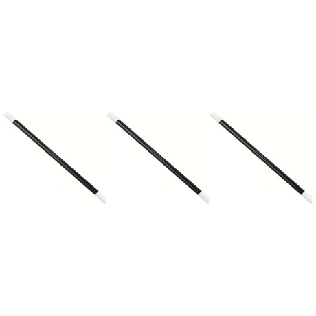 3x Black 30cm Magic Wand Pack - Wizard/Magician Costume Prop (Halloween & Fancy Dress)