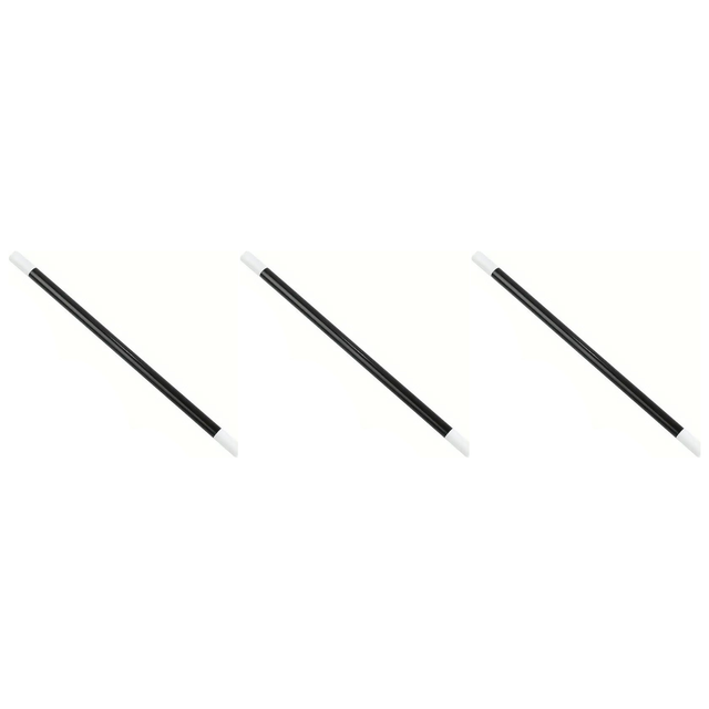 3x Black 30cm Magic Wand Pack - Wizard/Magician Costume Prop (Halloween & Fancy Dress)