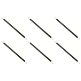 6x Black 30cm Magic Wand Bulk Pack - Wizard/Magician Costume Prop (Halloween & Fancy Dress)