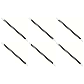 6x Black 30cm Magic Wand Bulk Pack - Wizard/Magician Costume Prop (Halloween & Fancy Dress)