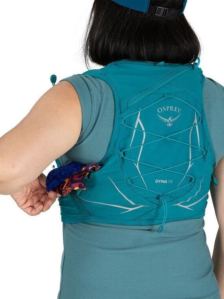 Osprey Dyna 1.5 Womens Pack with Reservoir for Hiking -  Verdigris Green
