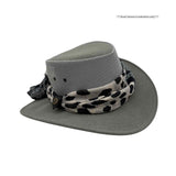 Jacaru 1023 Horizon Womens Vegan Leather Breeze Hat with Scarf - Mesh Crown (Made in Australia)