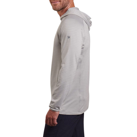 Kuhl Mens AirKuhl Hoody Hiking Outdoor Hoodie in Cloud Gray