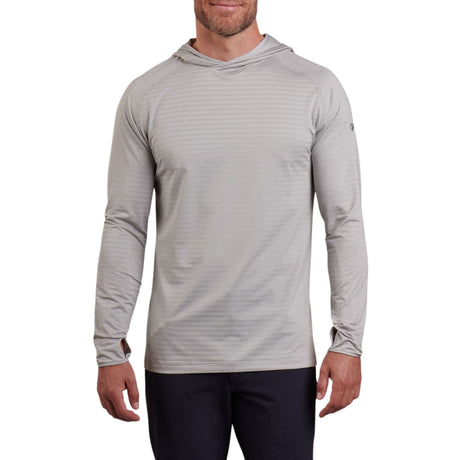 Kuhl Mens AirKuhl Hoody Hiking Outdoor Hoodie in Cloud Gray