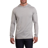Kuhl Mens AirKuhl Hoody Hiking Outdoor Hoodie in Cloud Gray