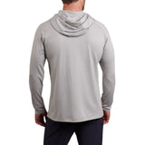 Kuhl Mens AirKuhl Hoody Hiking Outdoor Hoodie in Cloud Gray