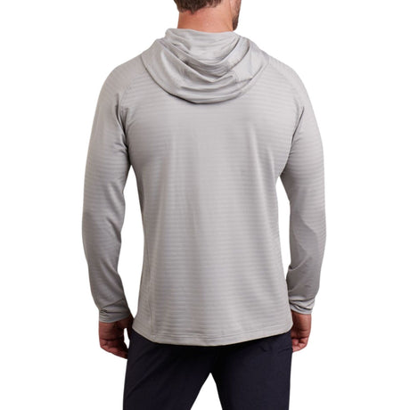 Kuhl Mens AirKuhl Hoody Hiking Outdoor Hoodie in Cloud Gray