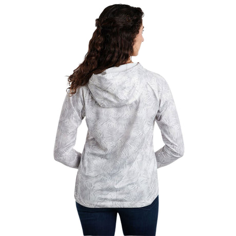 Kuhl Womens AirKuhl Hoody Outdoor Hiking Hoodie in White Print