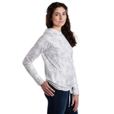 Kuhl Womens AirKuhl Hoody Outdoor Hiking Hoodie in White Print