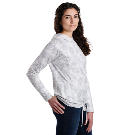 Kuhl Womens AirKuhl Hoody Outdoor Hiking Hoodie in White Print