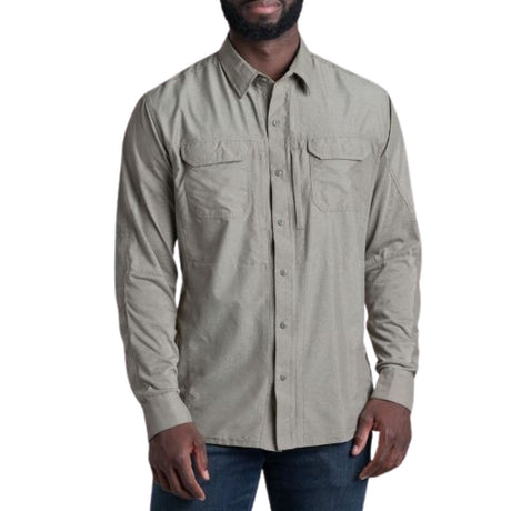 KUHL Airspeed Mens Long Sleeve Shirt UPF 30+ Quick Dry in Lunar Green Size XXXL