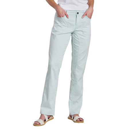 Kuhl Womens Cabo Outdoor Cotton Linen Pants Trousers in Soft Jade - 32 Length