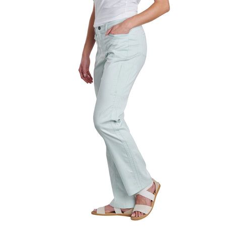 Kuhl Womens Cabo Outdoor Cotton Linen Pants Trousers in Soft Jade - 32 Length