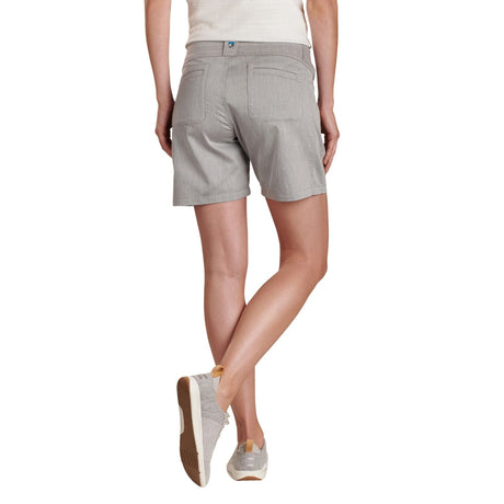 Kuhl Womens Cabo Cotton Linen Hiking Outdoor Shorts in Ash