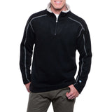 KUHL Europa Mens 1/4 Zip Fleece Pullover ALFPACA GOLD Soft Warm in Black Size XXL