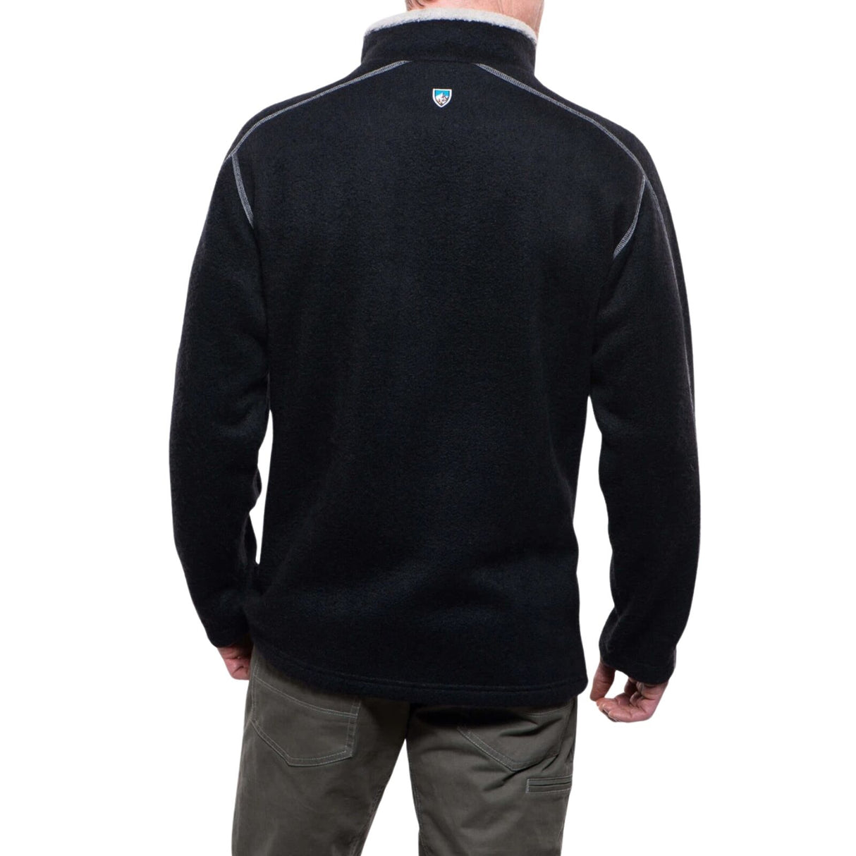KUHL Europa Mens 1/4 Zip Fleece Pullover ALFPACA GOLD Soft Warm in Black Size XXL