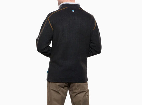 Kuhl Mens Europa 1/4 Zip Fleece Jumper in Charcoal