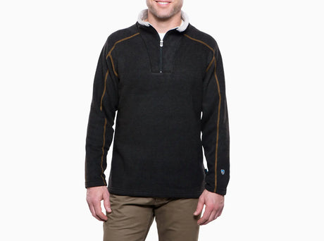 Kuhl Mens Europa 1/4 Zip Fleece Jumper in Charcoal
