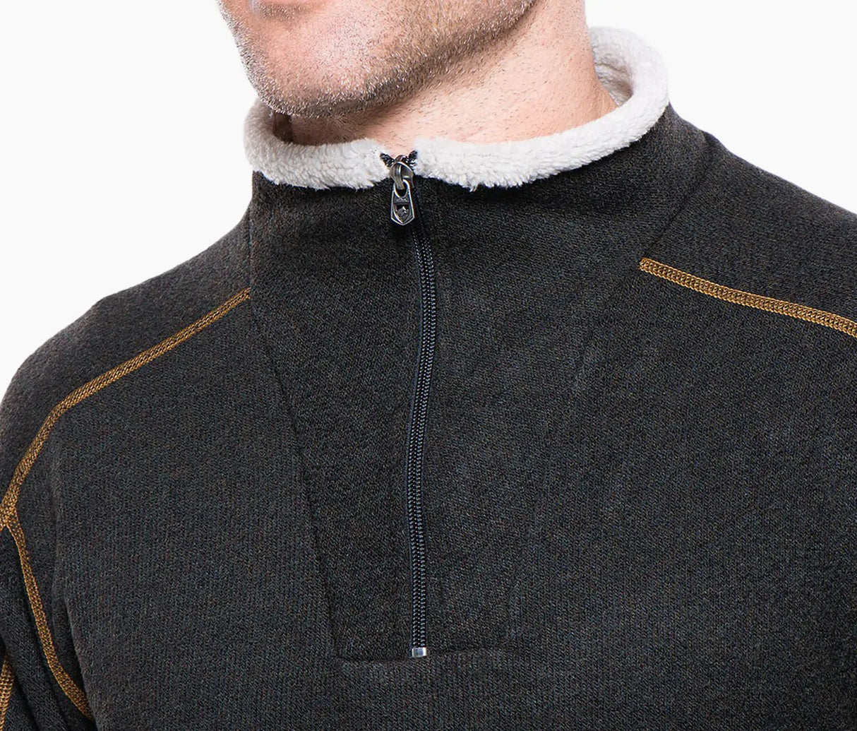 Kuhl Mens Europa 1/4 Zip Fleece Jumper in Charcoal