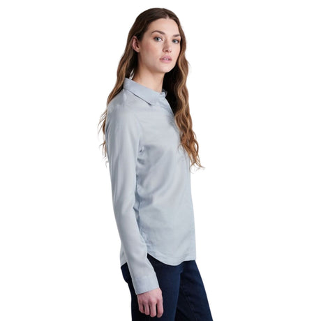 Kuhl Womens Hadley Long Sleeve Button Shirt in Mist