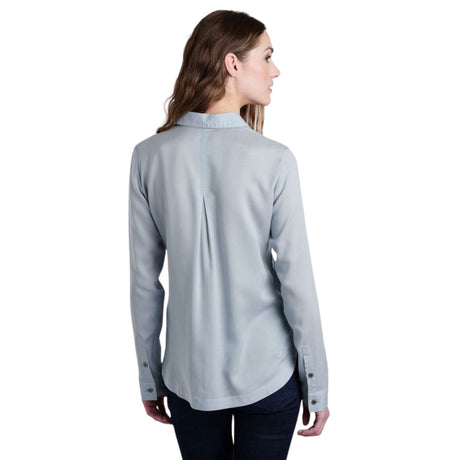 Kuhl Womens Hadley Long Sleeve Button Shirt in Mist