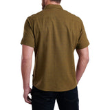 Kuhl Mens Intrepid Skorpio Short Sleeve Button Shirt in Shaded Moss