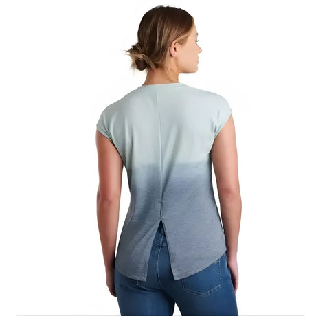 Kuhl Womens Isla Tie Back Short Sleeve T Shirt in Eucalyptus