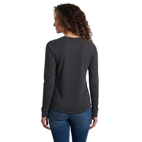 Kuhl Womens Konstance Outdoor Long Sleeve T Shirt Tee in Black