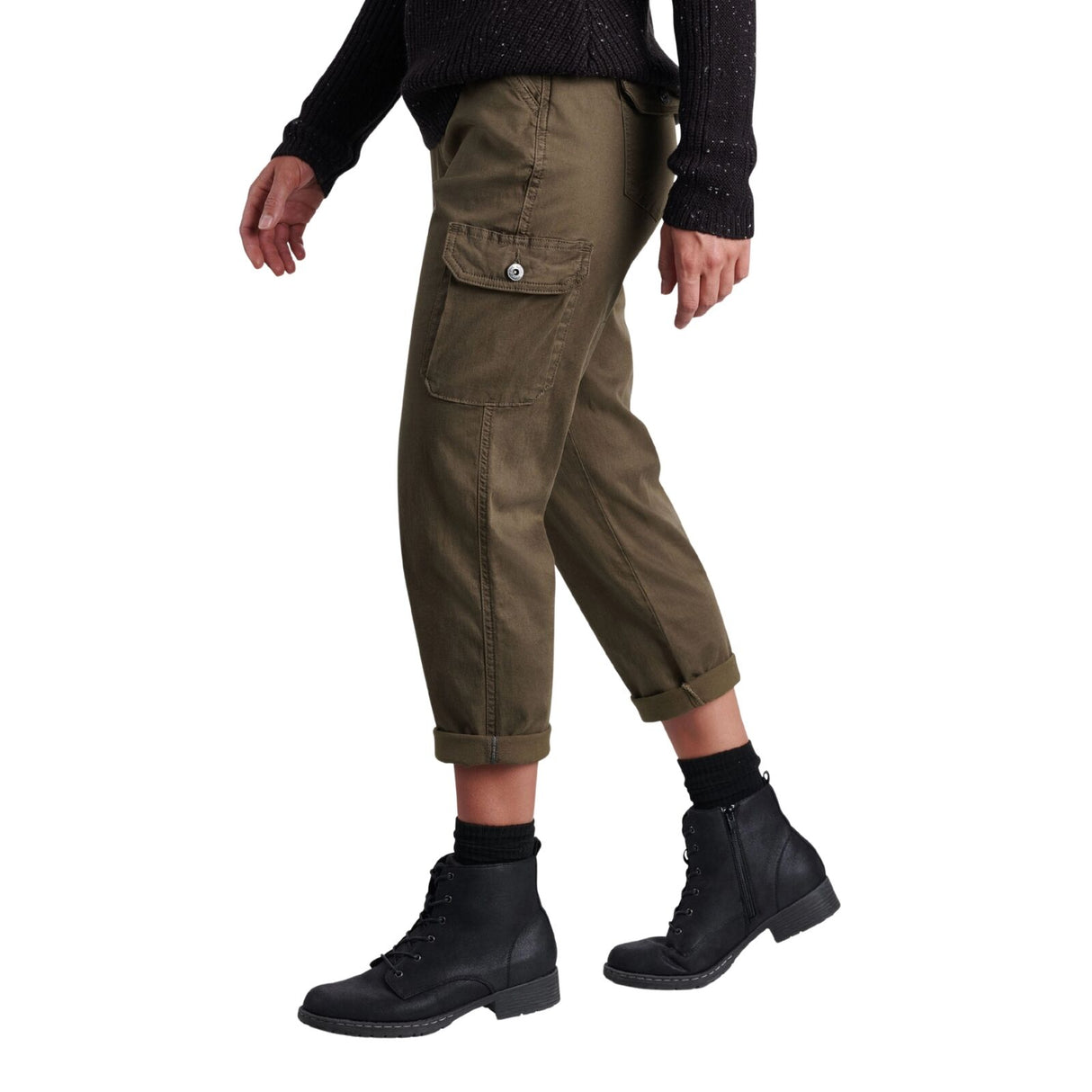 Kuhl Womens Kultivatr Kargo Crop Outdoor Hiking Pants in Sage