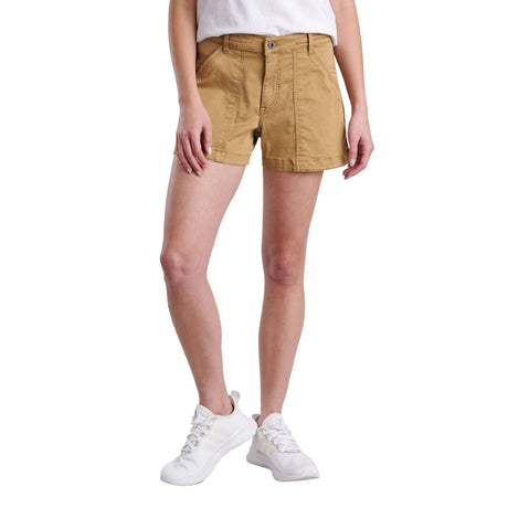 Kuhl Womens Kultivatr 4in Twill Stretch Hiking Outdoor Short in Honey