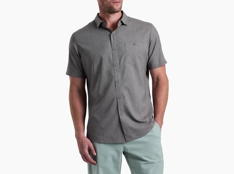 Kuhl Persuadr SS Mens Shirt UPF50+ Moisture Wicking Quick Dry Stretch in Ashwood