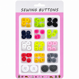 Sewing Buttons Multipack - Assorted Colours (Crafts, Arts & Repairs) - Approx 65 Buttons