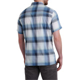 Kuhl Mens Response Outdoor Hiking Short Sleeve Shirt in Brisk Blue