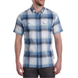 Kuhl Mens Response Outdoor Hiking Short Sleeve Shirt in Brisk Blue