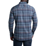 Kuhl Mens Response Lite Outdoor Hiking Long Sleeve Shirt in Blue Flame
