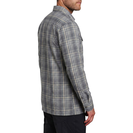 Kuhl Mens Response Outdoor Hiking Long Sleeve Shirt in Lunar Dust
