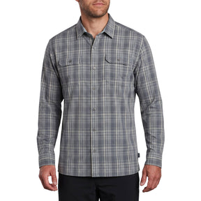 Kuhl Mens Response Outdoor Hiking Long Sleeve Shirt in Lunar Dust