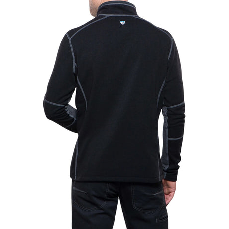 KUHL Revel 1/4 Zip Mens Pullover Fleece Quick Dry in Black Steel Size XXXL
