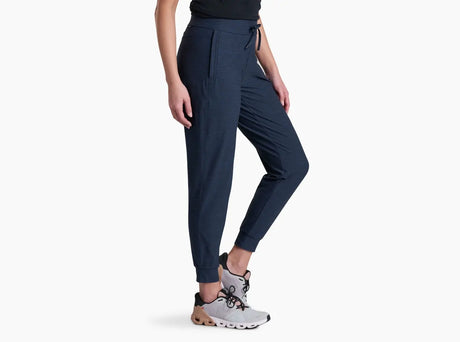 Kuhl Revivr Joggr Womens Pants UPF50+ Zippered Pockets 27" Inseam in Indigo Heather