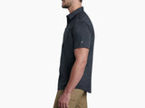 Kuhl Mens Stealth Outdoor Hiking Short Sleeve Shirt in Neptune