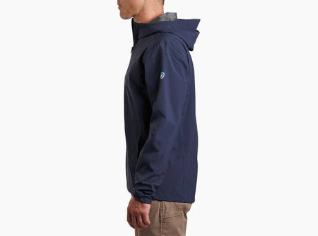 Kuhl Stretch Voyagr Jacket Rain Lightweight Breathable in Midnight Blue