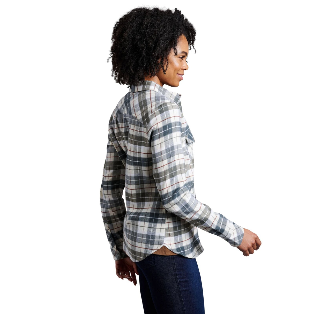 Kuhl Womens Tess Outdoor Hiking Long Sleeve Flannel in Sage