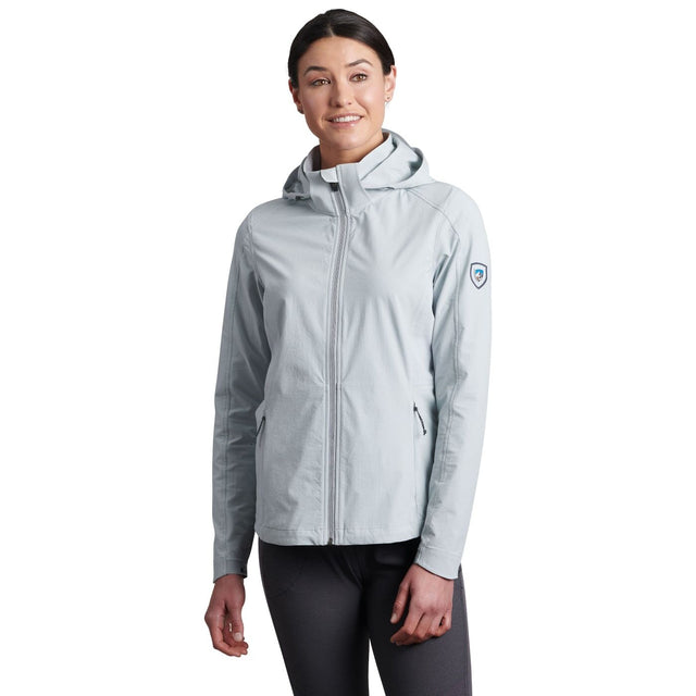 Kuhl Womens Transcendr Hoody Outdoor Hiking Hoodie in Mist