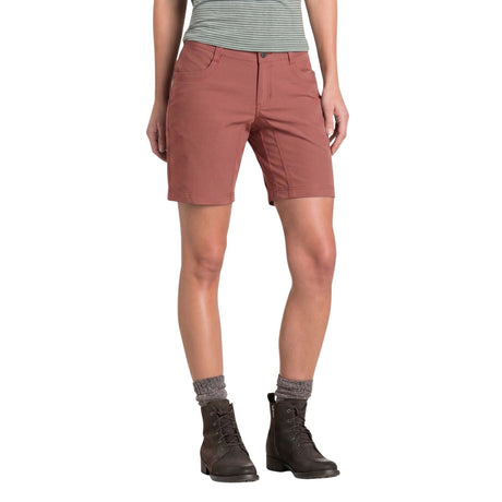 Kuhl Womens Trekr 8in Outdoor Hiking Shorts in Dark Dahlia