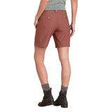 Kuhl Womens Trekr 8in Outdoor Hiking Shorts in Dark Dahlia