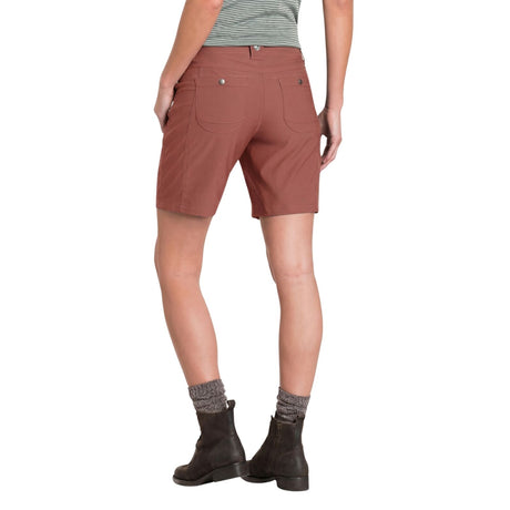 Kuhl Womens Trekr 8in Outdoor Hiking Shorts in Dark Dahlia