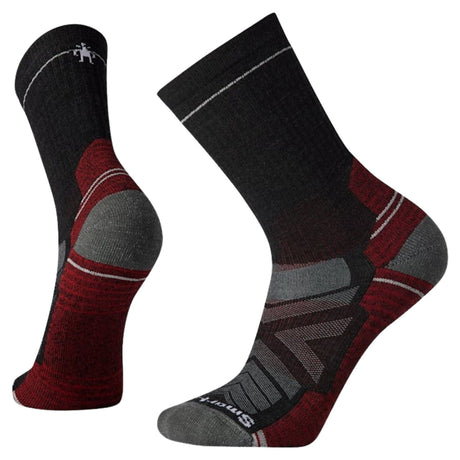 Smartwool Hike Light Cushion Crew Socks Merino Wool Breathable in Charcoal - M
