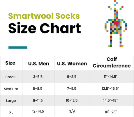Smartwool Womens Hike Light Cushion Tube Stripe Crew Socks in Charcoal Light Grey -  L