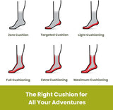 Smartwool Womens Hike Light Cushion Tube Stripe Crew Socks in Charcoal Light Grey -  L