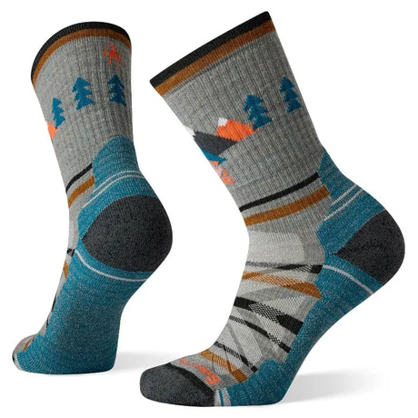 Smartwool Womens Hiking Socks Light Cushion Under The Stars in Lunar Grey Heather Size Medium